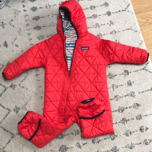 Patagonia reversible puff ball down snow suit